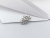 SJ2785 - White Sapphire Pendants Set in 18 Karat White Gold Settings
