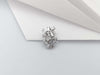 SJ2785 - White Sapphire Pendants Set in 18 Karat White Gold Settings
