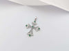 SJ2785 - Emerald  with Diamond Pendant set in 18 Karat White Gold Settings