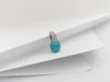 SJ2948 - Turquoise with Diamond Pendant set in 18 Karat White Gold Settings