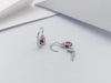 SJ6377 - Ruby with Diamond Earrings set in 18 Karat White Gold Settings