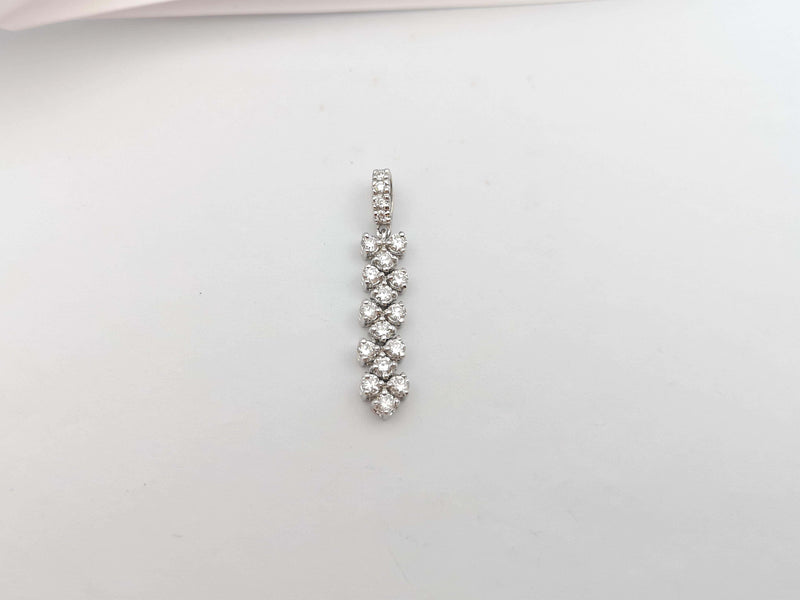 SJ2785 - Diamond  Pendant set in 18 Karat White Gold Settings
