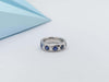 SJ2789 - Blue Sapphire Ring Set in 18 Karat White Gold Settings