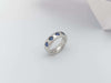 SJ2789 - Blue Sapphire Ring Set in 18 Karat White Gold Settings