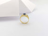 JR2332Y - Blue Star Sapphire Ring Set in 14 Karat Gold Setting