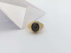 SJ6026 - Black Star Sapphire Ring Set in 18 Karat Gold Settings