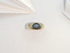 SJ2925 - Blue Star Sapphire Ring Set in 18 Karat Gold Settings