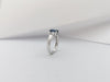 SJ6104 - Blue Sapphire with White Sapphire Ring Set in Platinum 900 Settings