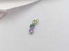 JP0262P - Rainbow Colour Sapphire Pendant Set in 18 Karat White Gold Settings