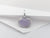 SJ2945 - Lavender Jade with Diamond Pendant Set in 18 Karat White Gold Settings