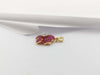 SJ2247 - Ruby with Diamond Pendant set in 18 Karat Gold Settings