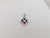 SJ2947 - Ruby with Diamond Pendant Set in 18 Karat White Gold Settings