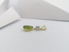 SJ2945 - Peridot with Aquamarine Pendant Set in 18 Karat Gold Settings