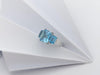 SJ2969 - Blue Topaz Ring Set in 18 Karat White Gold Settings