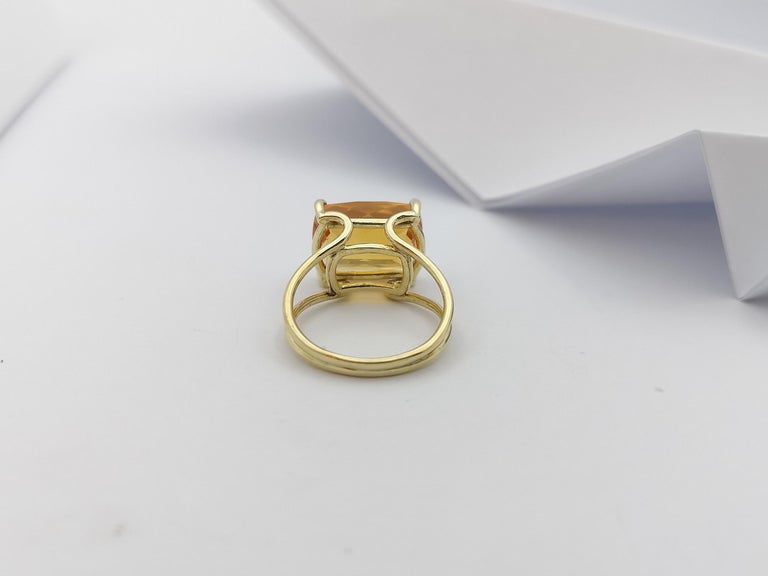 SJ2874 - Citrine Ring Set in 14 Karat Gold Settings