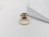 SJ2957 - Amethyst Ring Set in 14 Karat Gold Settings