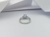 SJ2954 - Aquamarine with Diamond Ring Set in 18 Karat White Gold Settings