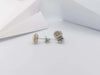 SJ2809 - Diamond and Yellow Diamond Earrings Set in 18 Karat White Gold Settings