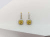 SJ3263 - Yellow Sapphire and Diamond Earrings set in 18 Karat Gold Settings
