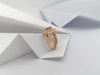 SJ2814 - Pink Sapphire with Diamond Ring Set in 18 Karat Rose Gold Settings