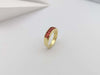 JR0167R - Orange Sapphire Ring Set in 18 Karat Gold Setting