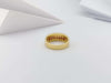 SJ2836 - Orange Sapphire Ring Set in 18 Karat Gold Settings
