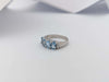 SJ2812 - Aquamarine with Diamond Ring Set in 18 Karat White Gold Settings