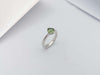 SJ2831 - Green Sapphire Ring Set in 18 Karat White Gold Settings