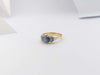 JR0042O- Blue Star Sapphire & Diamond Ring Set in 18 Karat Gold Setting