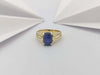 JR0149O - Blue Star Sapphire & Diamond Ring Set in 18 Karat Gold Setting