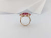 SJ2485 - Ruby with Diamond Ring set in 18 Karat Rose Gold Settings