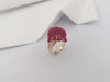 SJ2485 - Ruby with Diamond Ring set in 18 Karat Rose Gold Settings