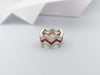SJ2473 - Ruby and Diamond Ring Set in 18 Karat Rose/White Gold Settings