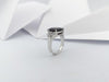 SJ3093 - Garnet with Cubic Zirconia Ring set in Silver Settings