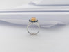 SJ3094 - Opal, Blue Sapphire with Cubic Zirconia Ring set in Silver Settings