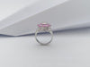 SJ6386 - Pink Sapphire with Cubic Zirconia Ring set in Silver Settings
