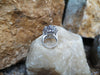 SJ2607 - Amethyst with Blue Sapphire Ring Set in 18 Karat White Gold Settings