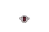 SJ2426 - GIA Certified Ruby 2.07 cts and Diamond 0.92 ct Ring in Platinum 950