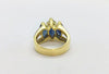 SJ6071 - Blue Sapphire with Diamond Ring Set in 18 Karat Gold Settings