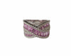 SJ3109 - Pink Sapphire with Diamond Ring Set in 18 Karat White Gold Settings