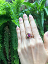 SJ2013 - Marquise Ruby with Diamond Ring Set in 18 Karat Rose Gold Settings