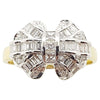 SJ2667 - Custom Order Diamond Bow Ring Set in 18 Karat Gold Settings