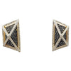 SJ1246 - Black Diamond with Diamond Earrings Set in 18 Karat Gold by Kavant & Sharart