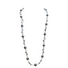 SJ1206 - Tahitian Pearl Necklace Set in 18 Karat White Gold Settings