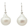 JE0213Q - South Sea Pearl & Diamond Set in 18 Karat White Gold Setting