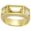 JR0341P - Lemon Quartz Ring Set in 18 Karat Gold Setting