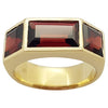 JR0343P - Garnet Ring Set in 18 Karat Gold Setting