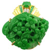 SJ2676 - Jade, Emerald and Diamond Pendant Set in 18 Karat Gold Settings