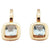 JE0076R - Aquamarine Earrings Set in 18 Karat Rose Gold Setting