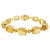 SJ2896 - Cabochon Citrine with Peridot Bracelet set in 18 Karat Gold Settings
